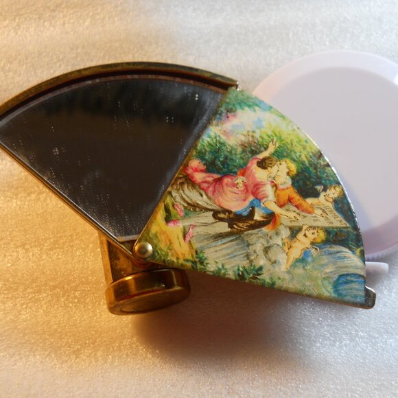 Vintage - Stratton Fan Mirror and Lipstick Holder  11-30 - Picture 6 of 6